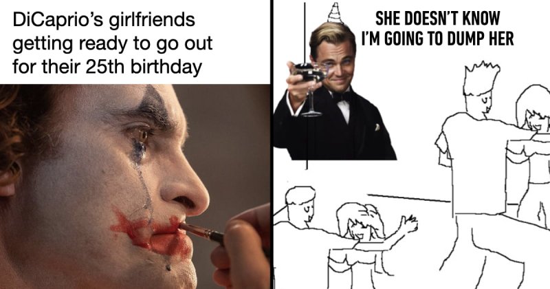 Леонардо смеется Мем