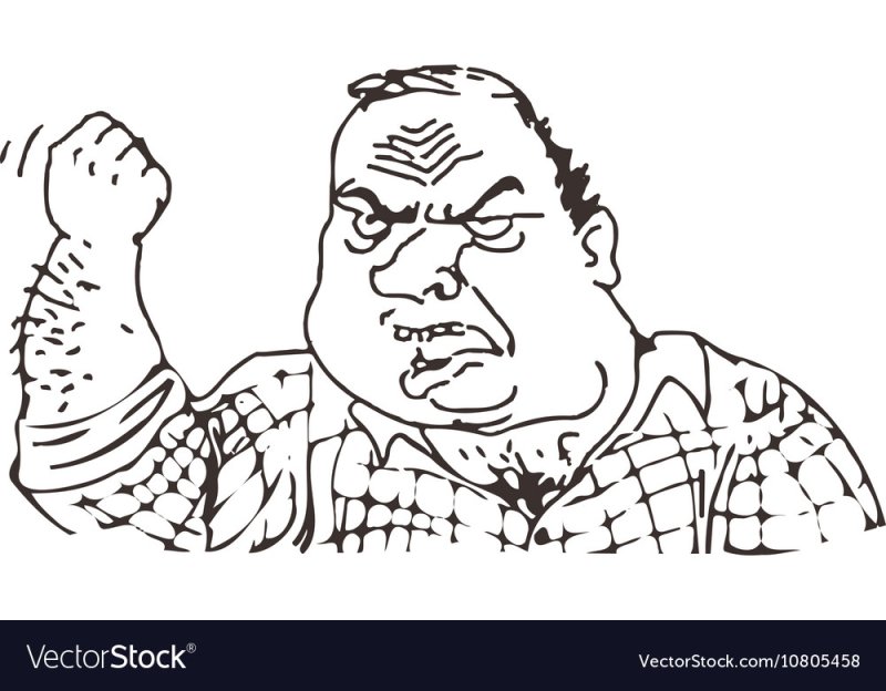 Мужик грозит кулаком Мем