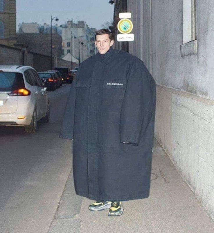 Смешные пуховик оверсайз