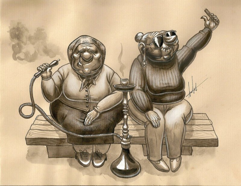 Прикольные картинки с кальяном