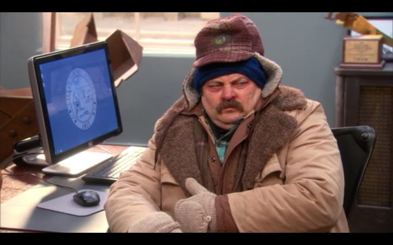 Рон Свонсон холодно