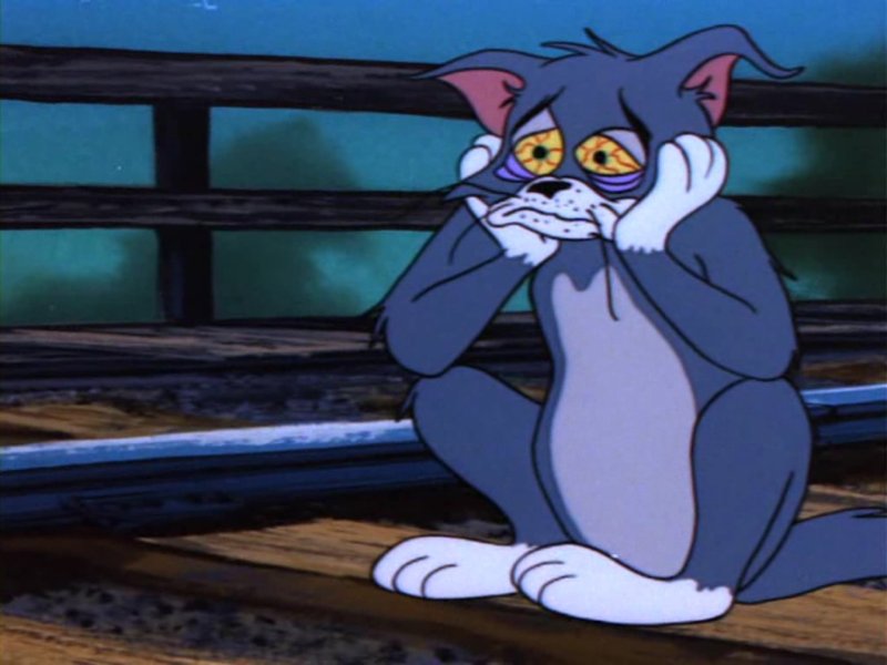 Том и Джерри грустные