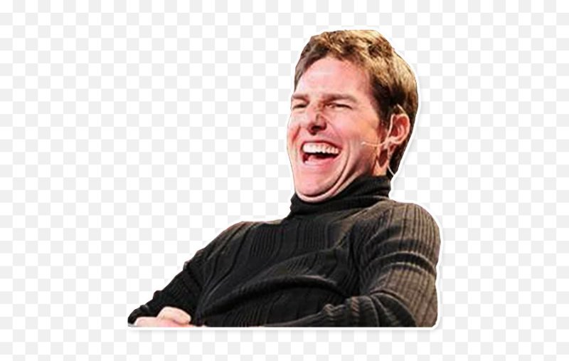 Том Круз смеется