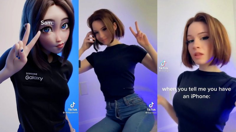 Самсунг девушка ассистент Сэм