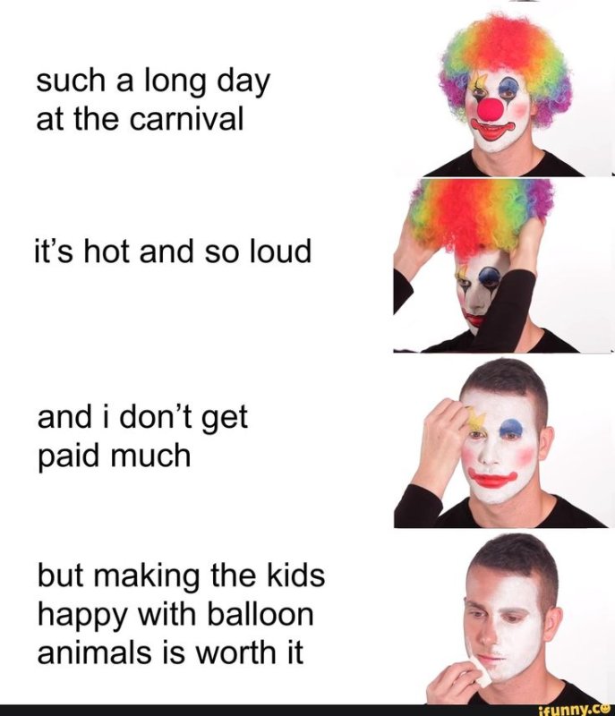 Клоун на английском