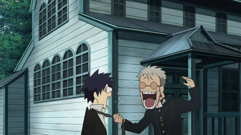 Синий экзорцист кадры