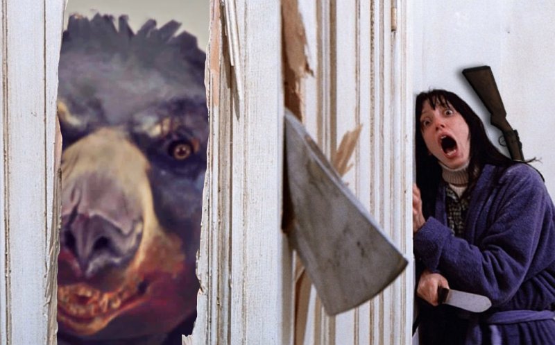 Сияние Николсон, сияние Мем с топором