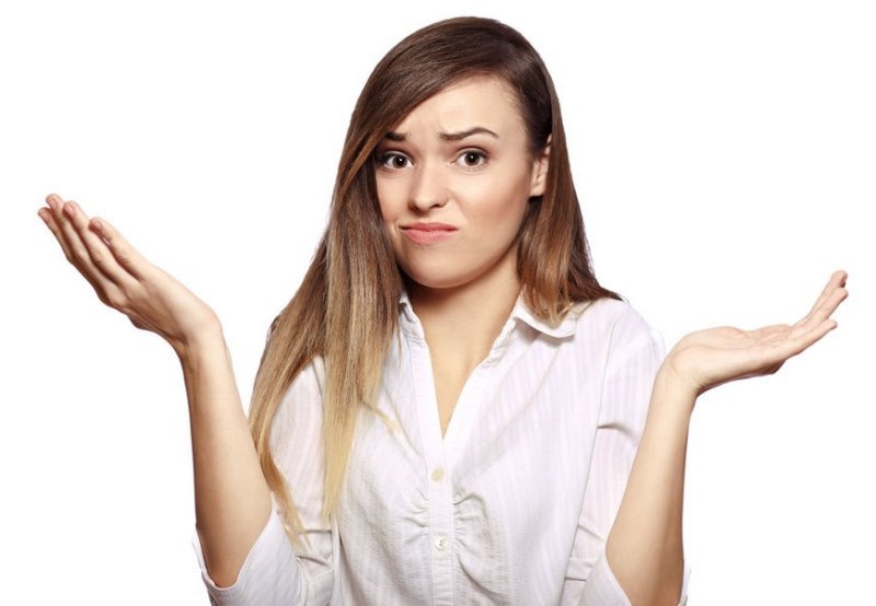 Удивленная девушка