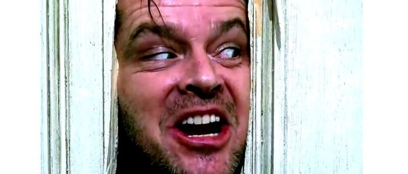 Джек Николсон сияние дверь