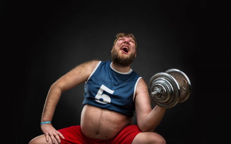 Толстый и спортивный