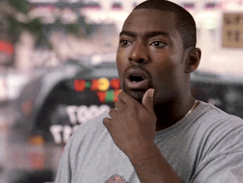 Негр удивление