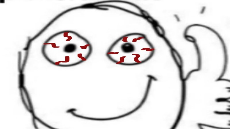 Чувак с красными глазами Мем