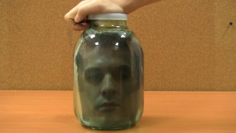 Голова в стеклянной банке