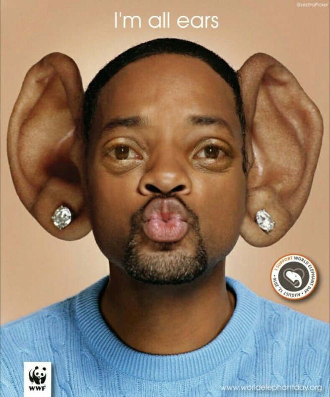 Уилл Смит уши