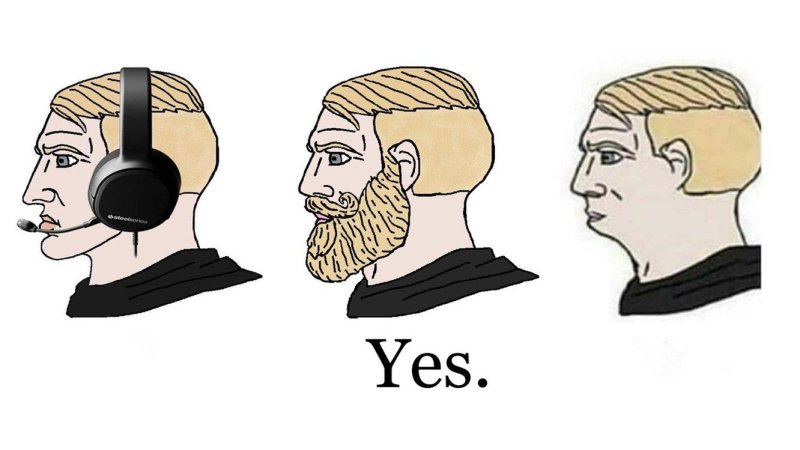 Nordic Chad без бороды