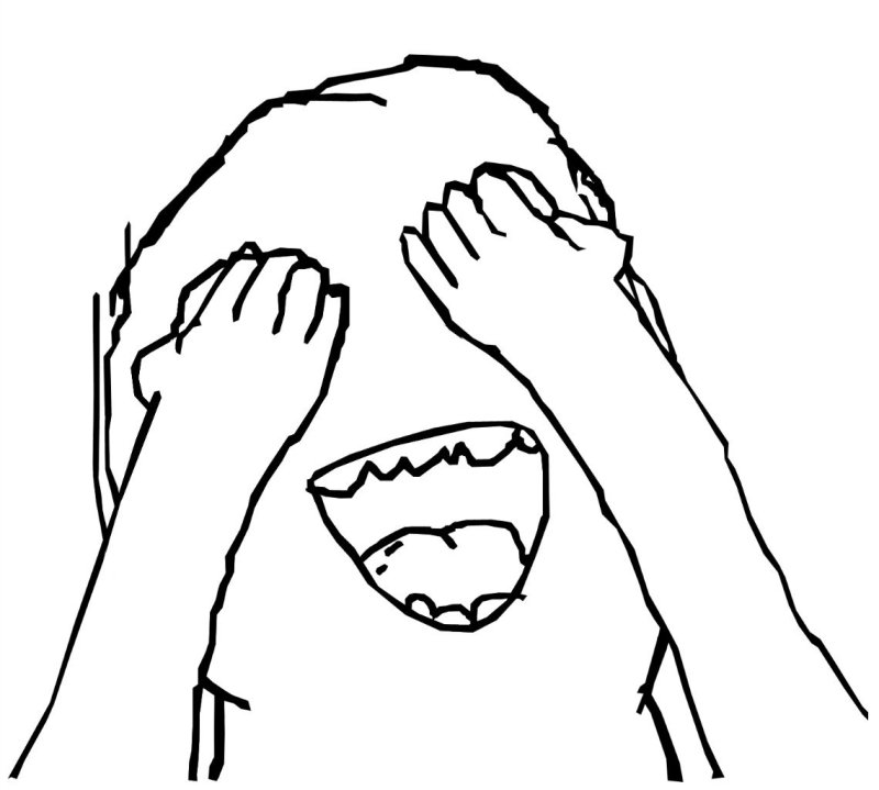 Мем закрывает глаза