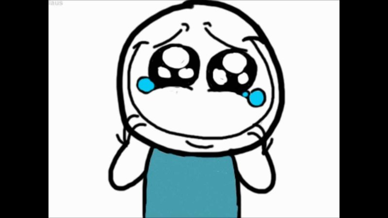 Мем плачет от счастья