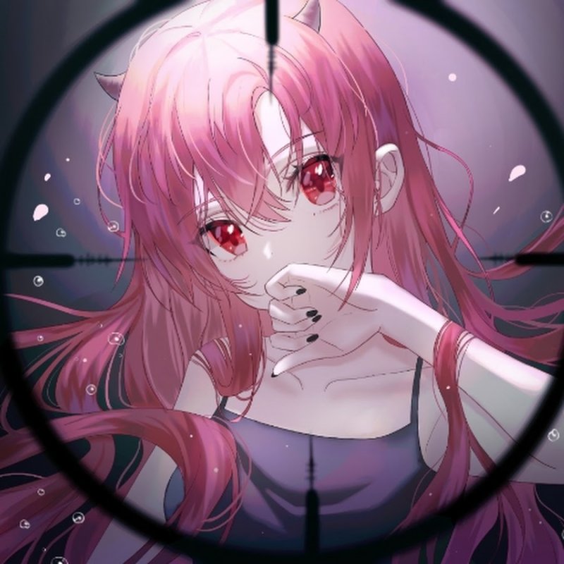 Аниме девочка с розовыми волосами