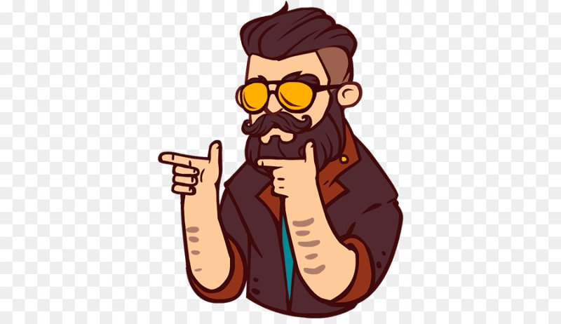 Стикер мужик