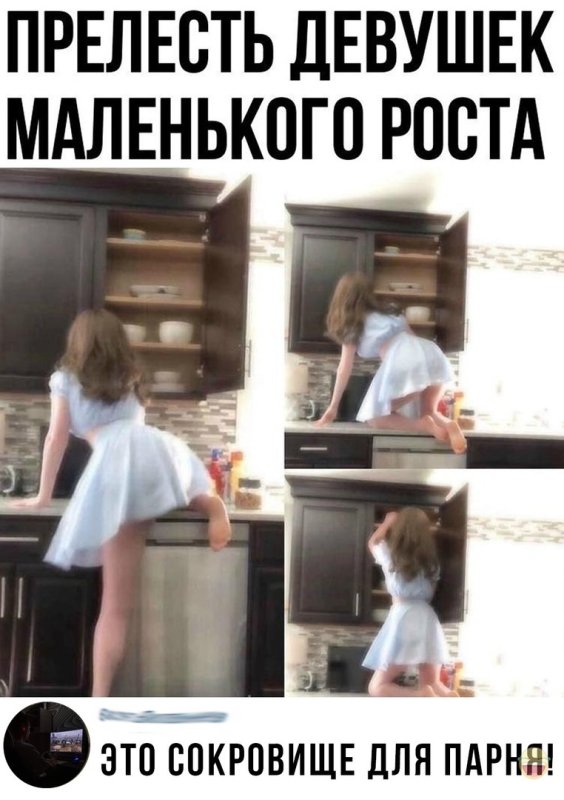 Мем про низких девушек