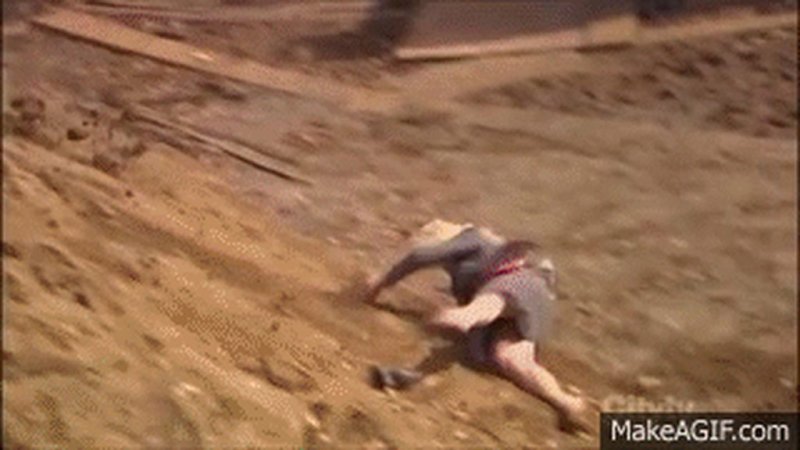 Прикольные падения людей