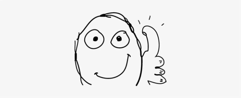 Шаблон мема с большим пальцем