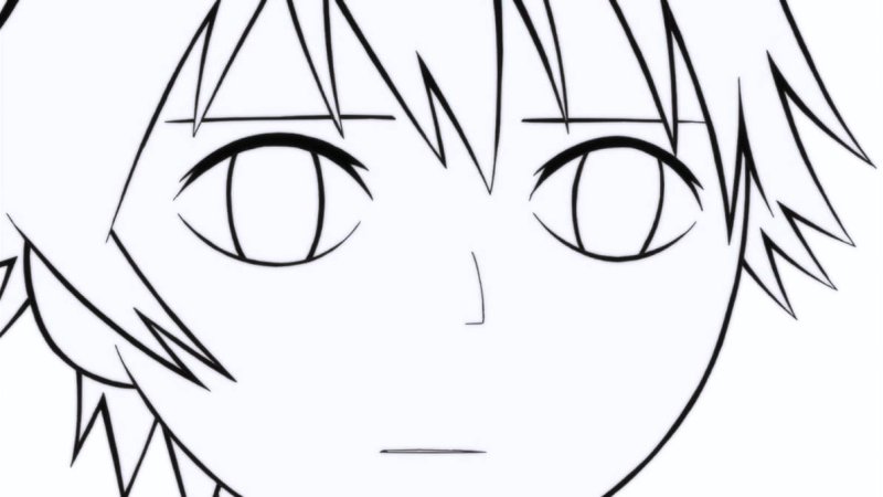 Лицо для рисования аниме