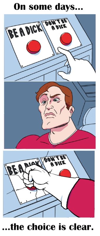 Мем две кнопки выбора