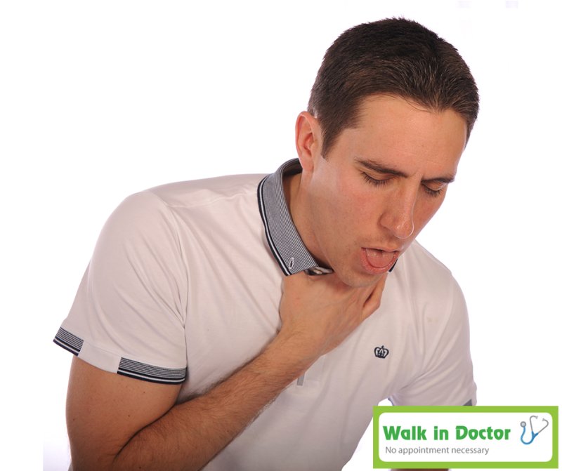 Человек задыхается