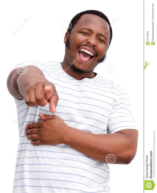 Люди смеются и показывают пальцем