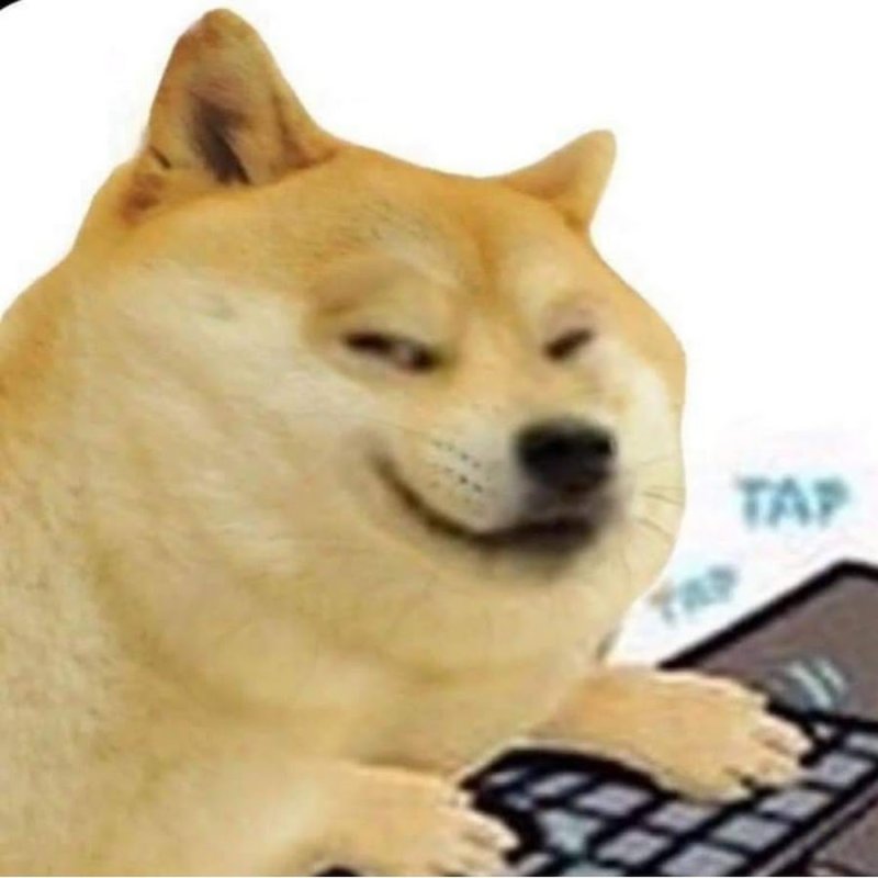 Доге облизывается Мем