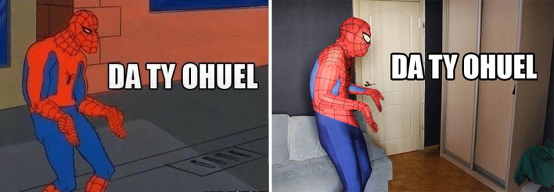 Непонимающий человек паук