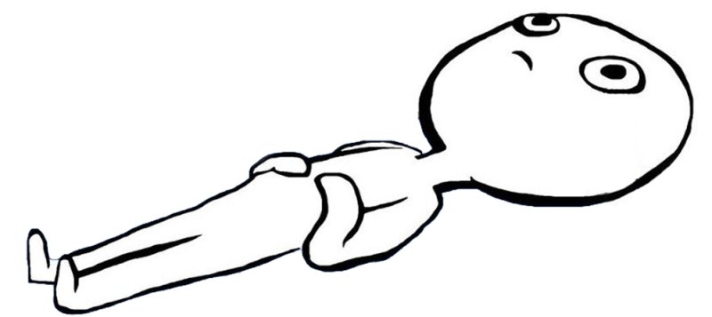 Человек на белом фоне