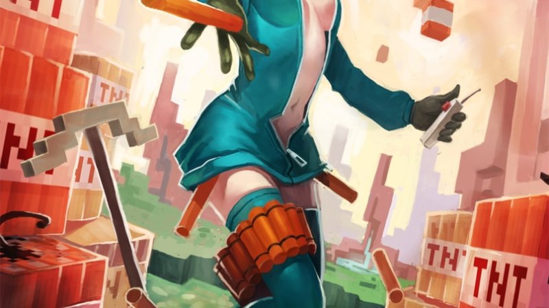 Майнкрафт арты аниме