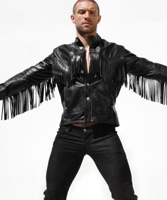 Рубашка с бахромой мужская