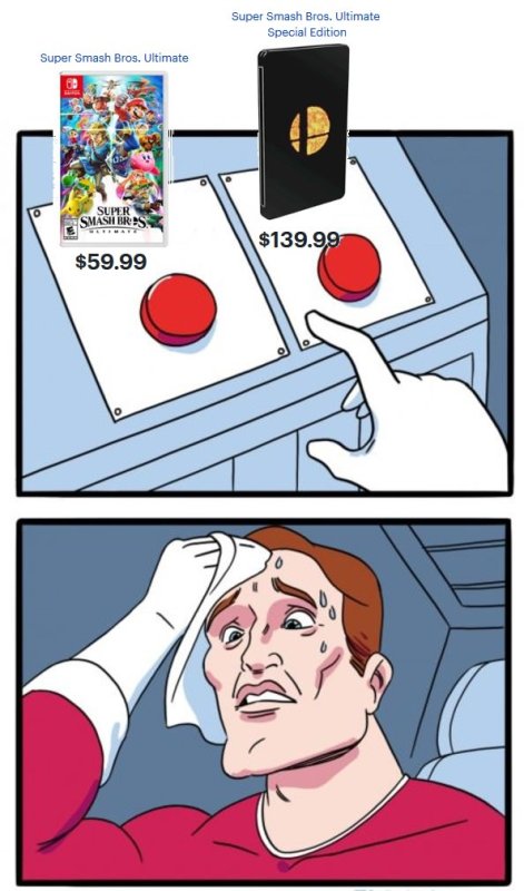 Мем две кнопки