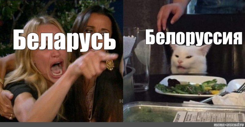 Мем с котом и девушками за столом