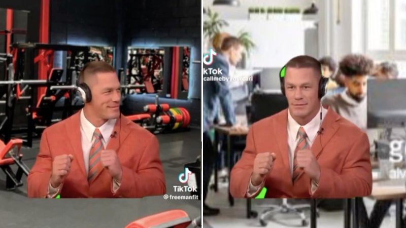 Джон сина в костюме