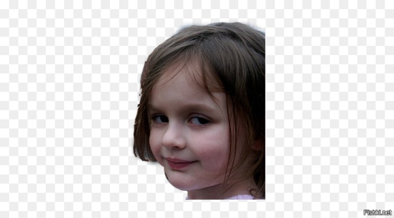 Ехидная девочка на фоне пожара