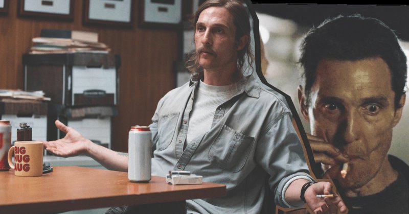 Мэттью Макконахи курит