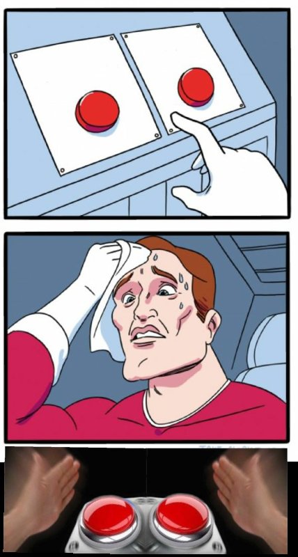 Человек и 2 кнопки