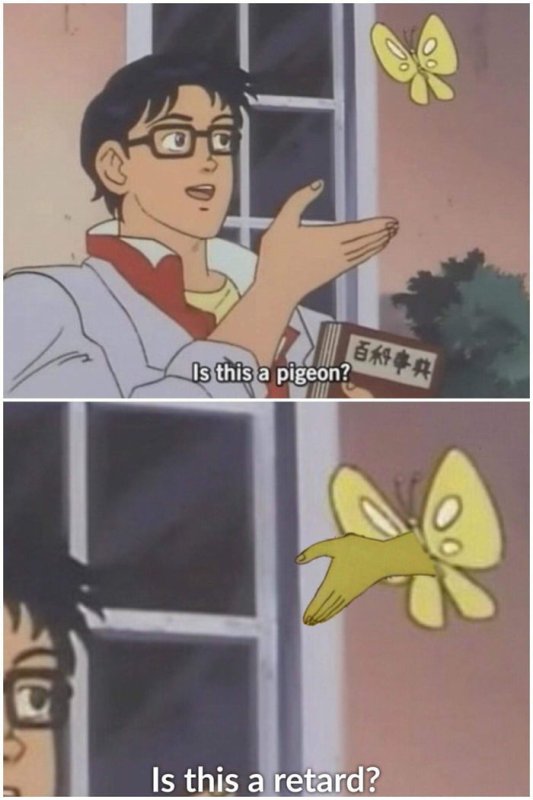 Мем is this a Pigeon
