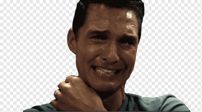 Макконахи плачет