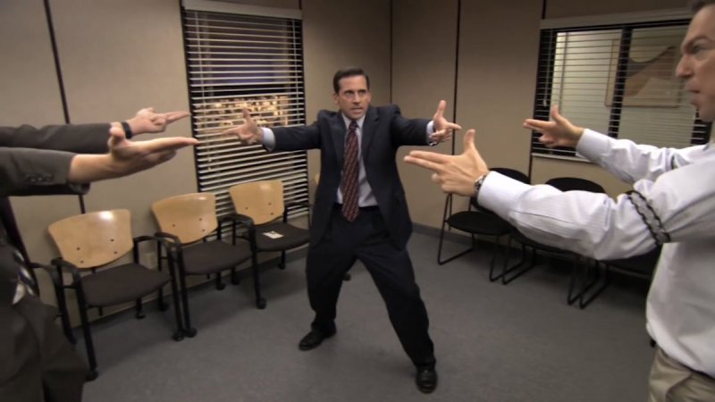 Офис сериал Майкл Скотт рукопожатие