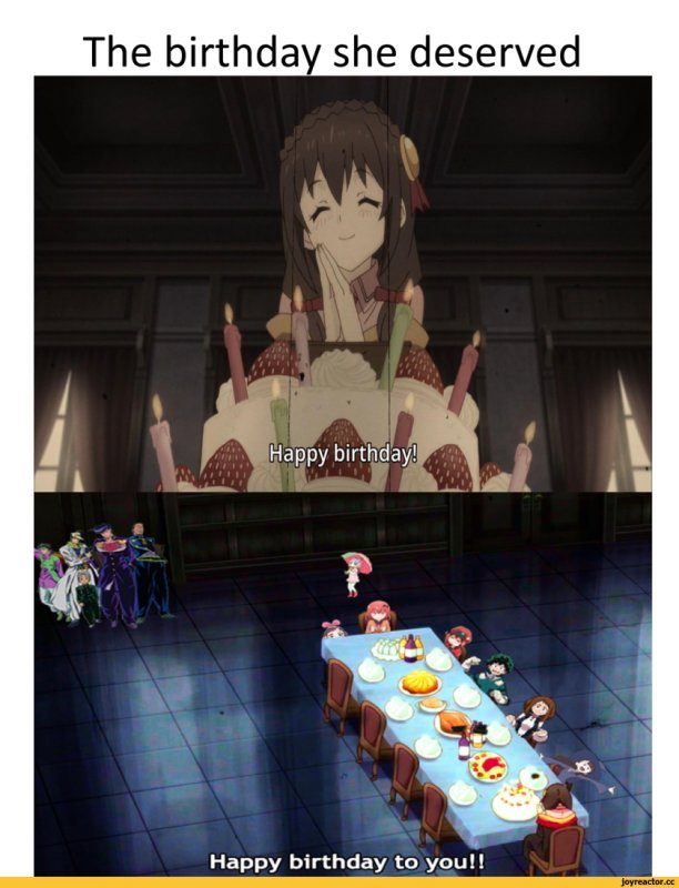 Юн Юн коносуба с днем рождения меня