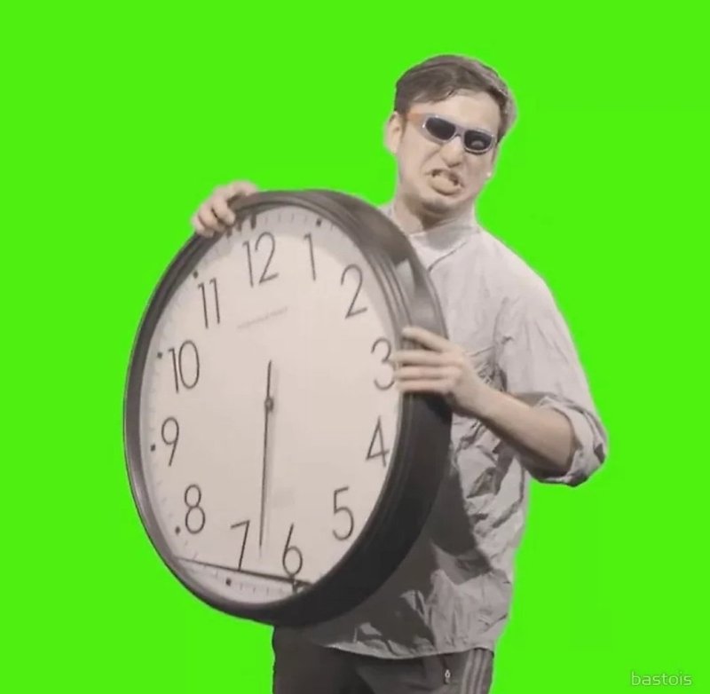 Мем парень с часами