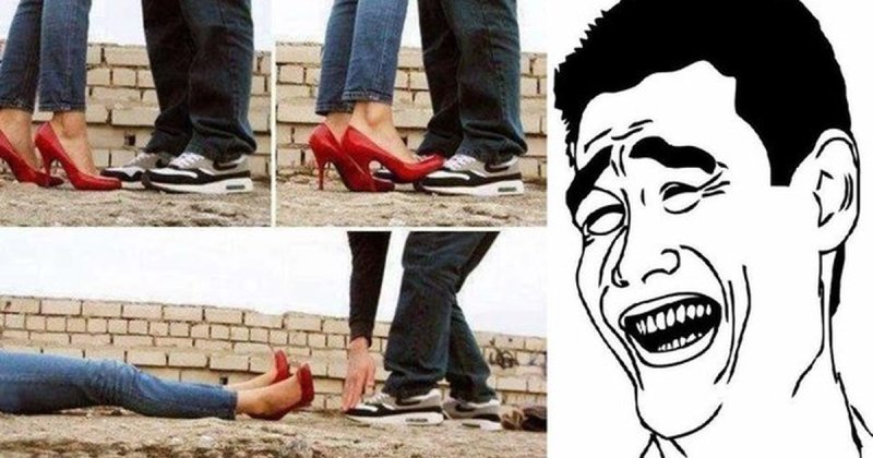 Моя нога и нога моего парня