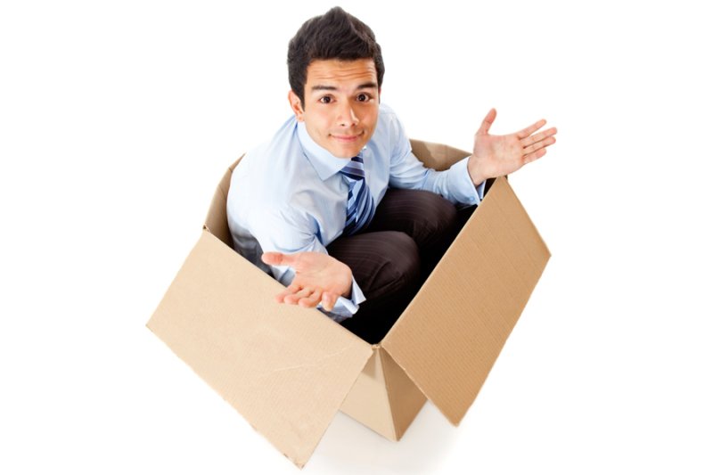 Человек в коробке