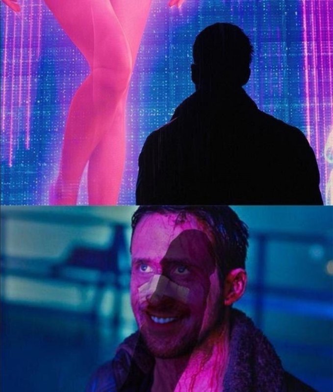 Райан Гослинг Бегущий по лезвию 2049 Мем