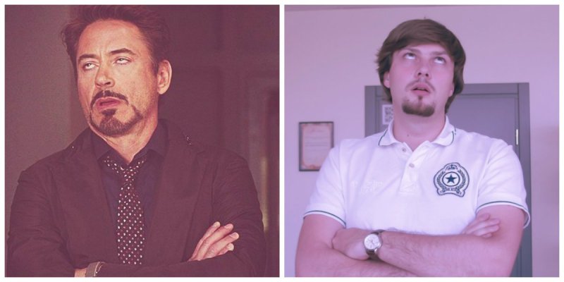 Роберт Дауни закатил глаза